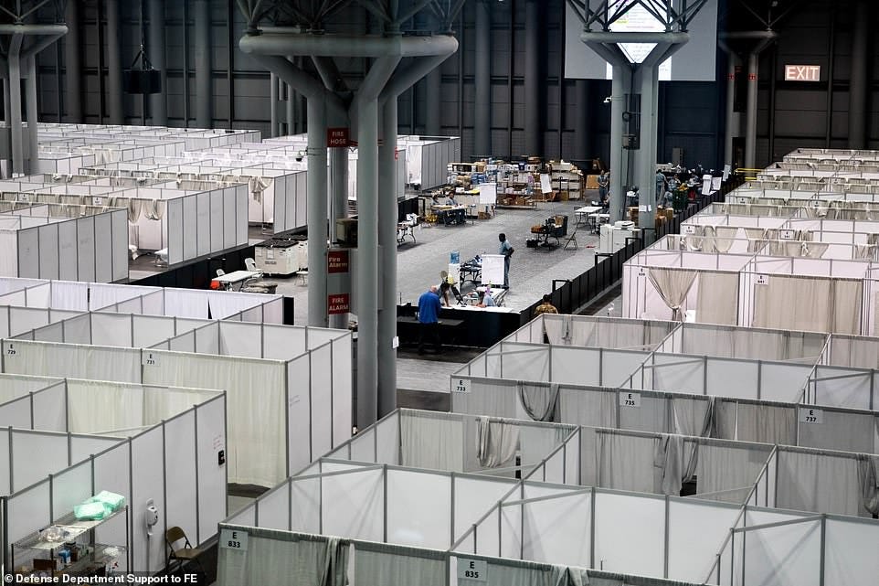 Inside the 2,500-bed field hospital at the Javits Center in New ... Inside the 2,500-bed field hospital at the Javits Center in New ...