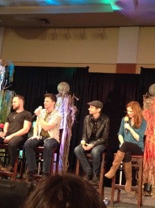 Ghostfacers, DJ and Shannon amuse the crowd