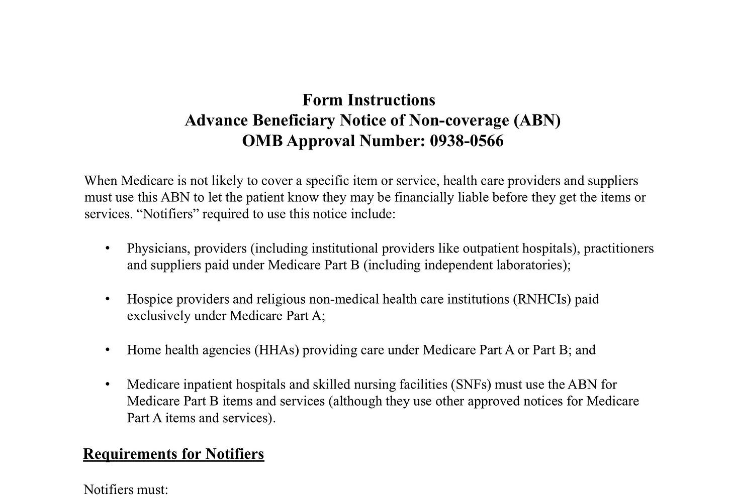 The New Medicare ABN Is Here - by McCoy Press