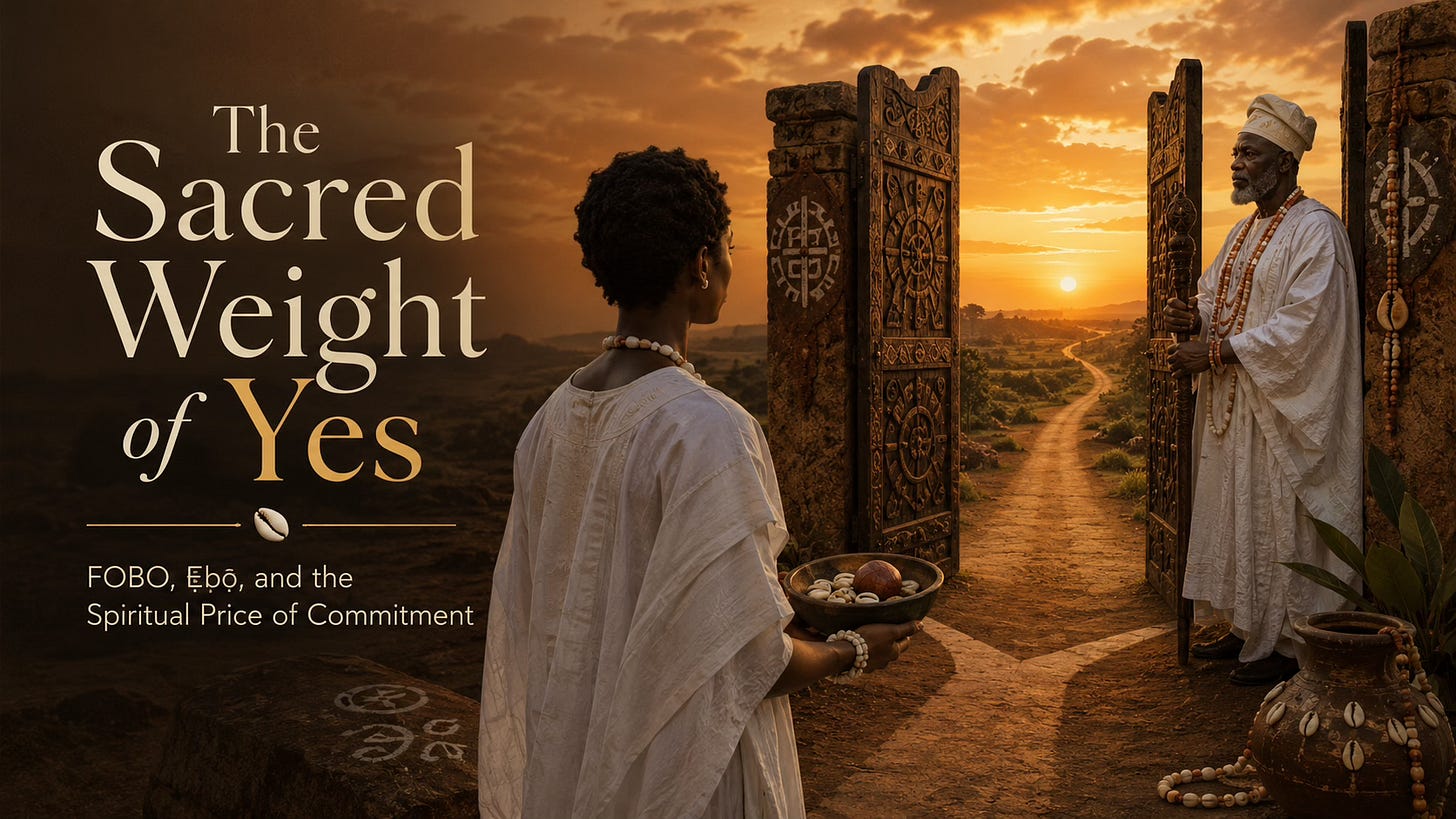 Sacred Weight of Yes - Commitment and Ebó