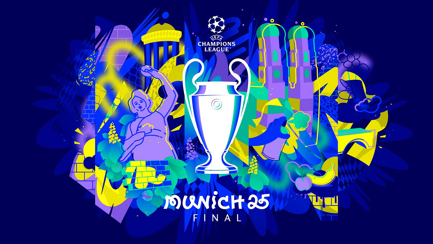 Brand identity unveiled for 2025 UEFA Champions League final in Munich | UEFA  Champions League | UEFA.com