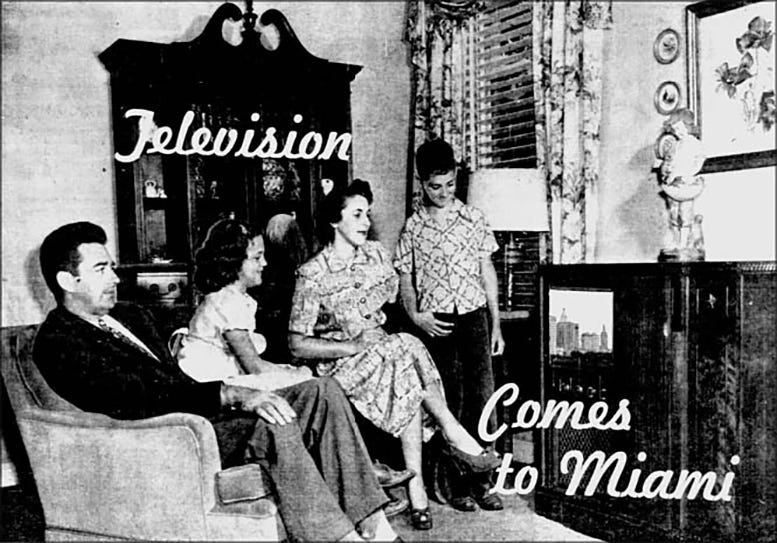  Figure 3: Family around TV set in 1949