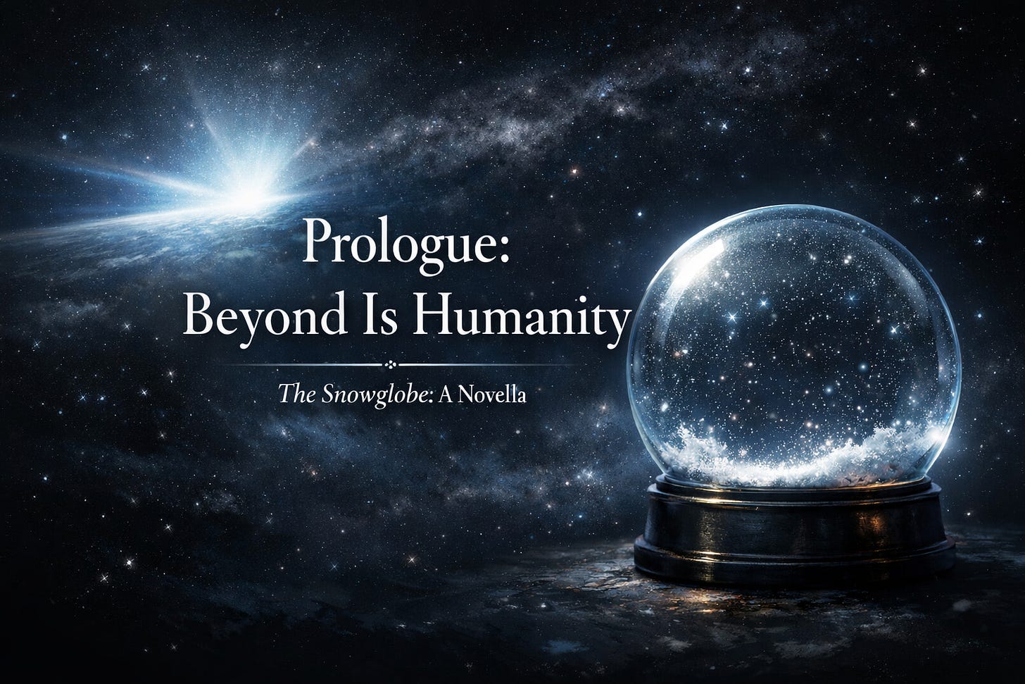 The Snowglobe: Prologue: Beyond is Humanity The Snowglobe: Prologue: Beyond is Humanity