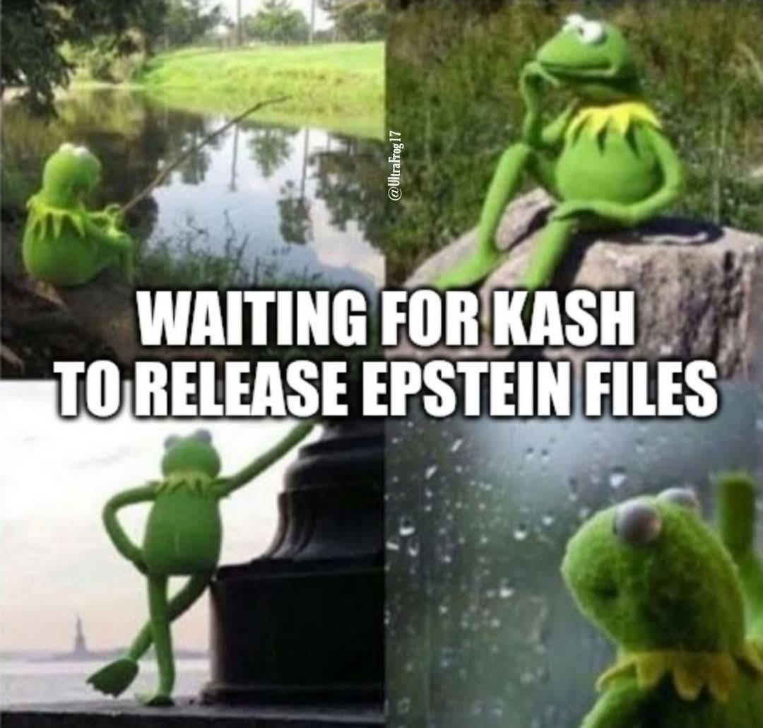 May be an image of ‎text that says '‎الاي WAITING FOR Σ TO RELEASE EPSTEIN FILES‎'‎