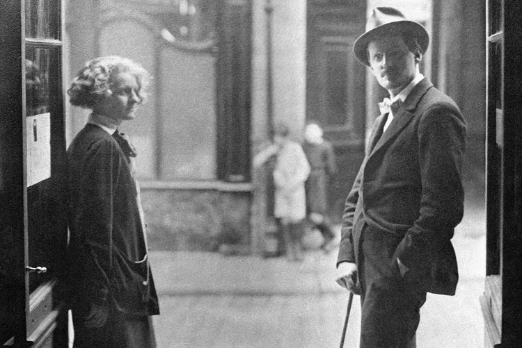photo of James Joyce in Paris photo of James Joyce in Paris