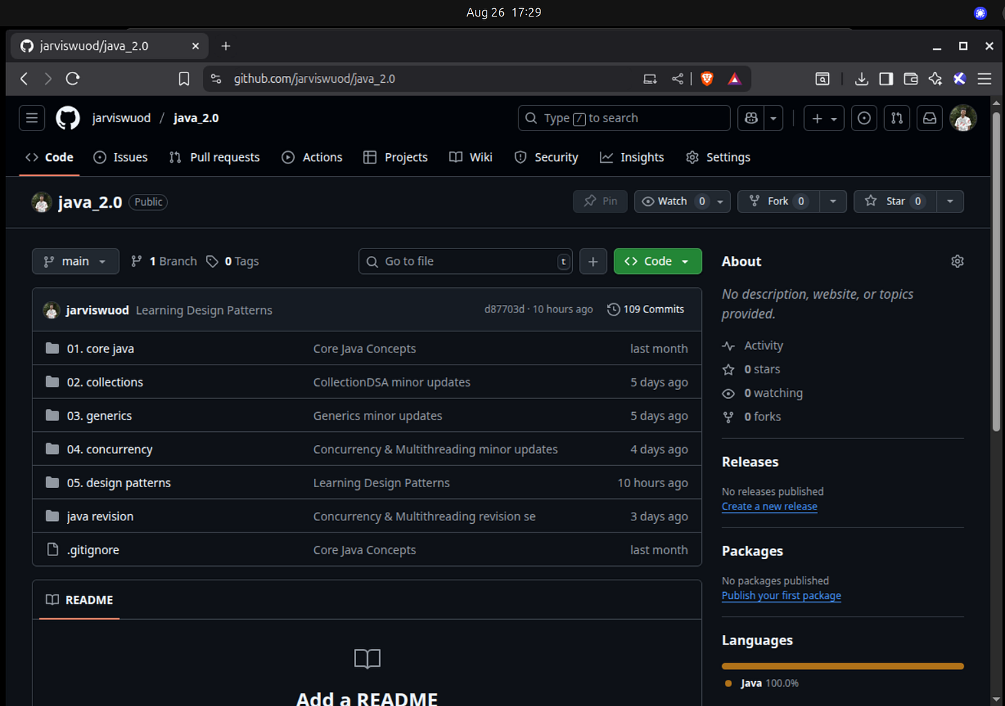 jarviswuod java2.0 github_repo