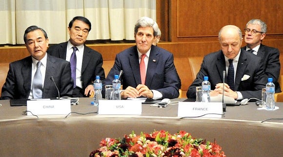 Wang Yi and John Kerry