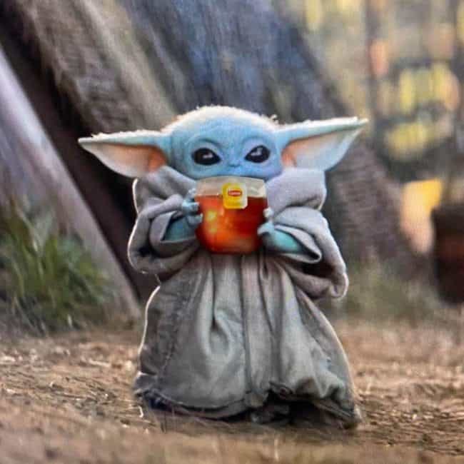 Image result for baby yoda tea meme" Image result for baby yoda tea meme"