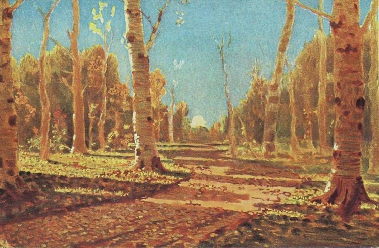 A Birch Grove, c.1880 - Arkhyp Kuindzhi