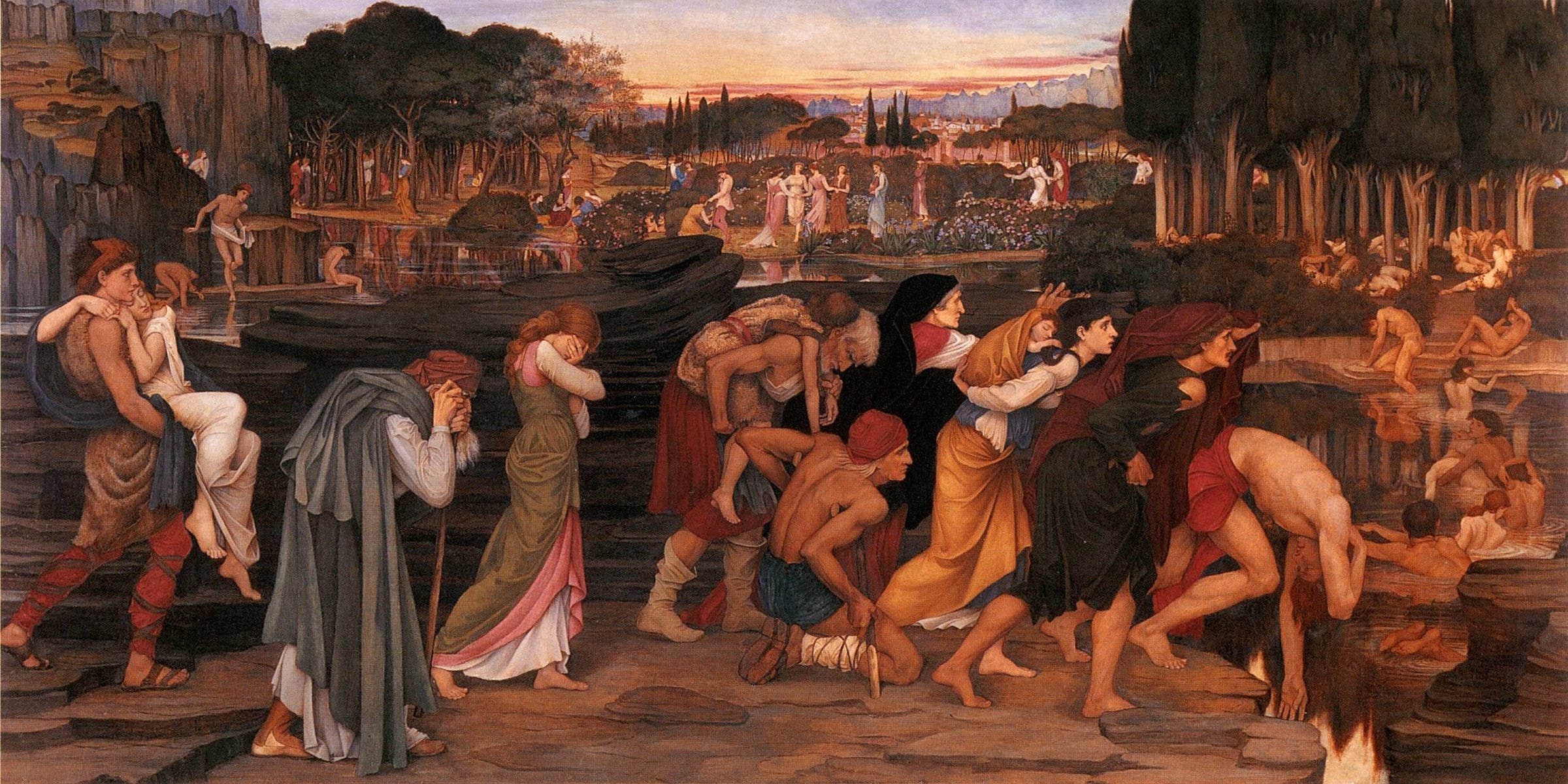John Roddam Spencer Stanhope - The Waters of Lethe by the Plains of Elysium  (1880) : r/museum
