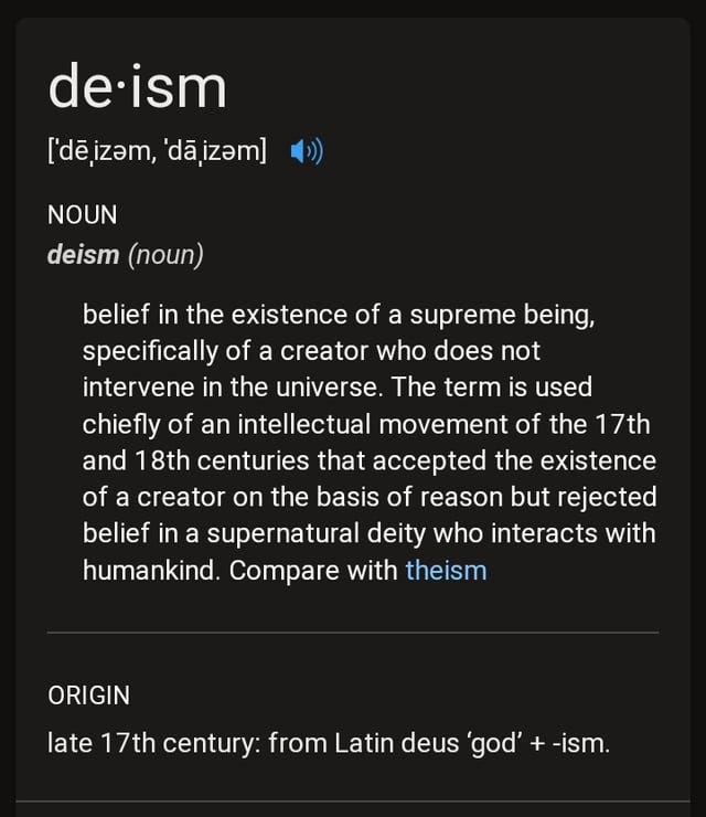 basic definitions of Deism : r/deism