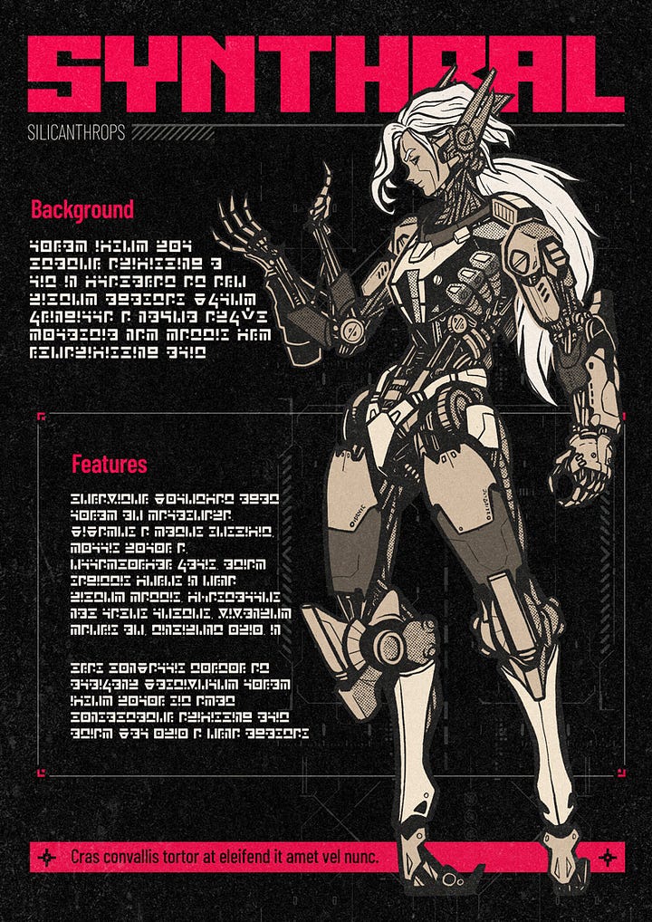 The first two species: Adamant and Synthral
