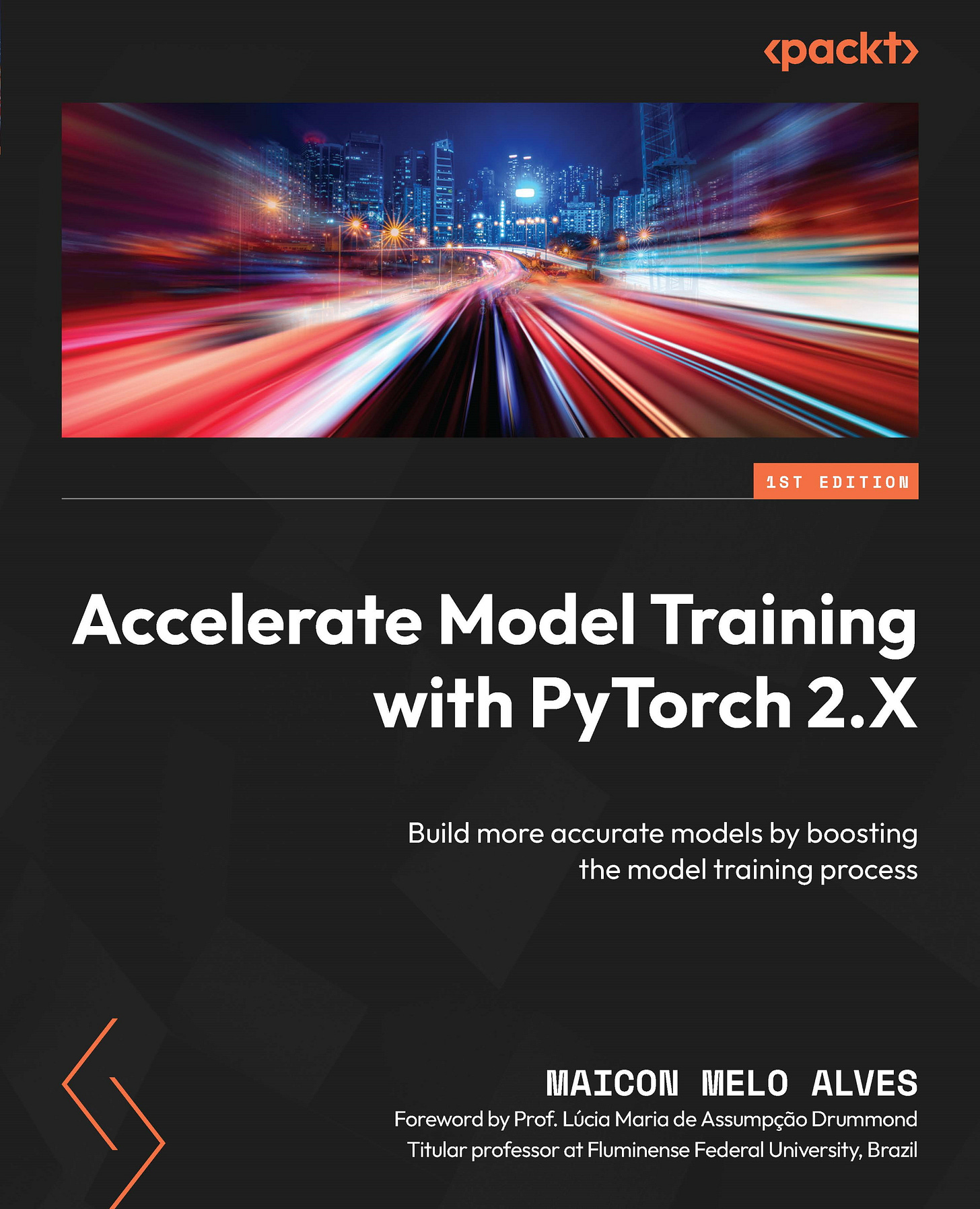 Accelerate Model Training with PyTorch 2.X, Published by Packt, Book Cover