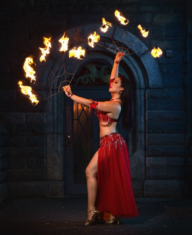YASMINE AMAZING BELLYDANCER AND FIRE PERFORMER - Belly Dancer Miami, FL -  The Bash