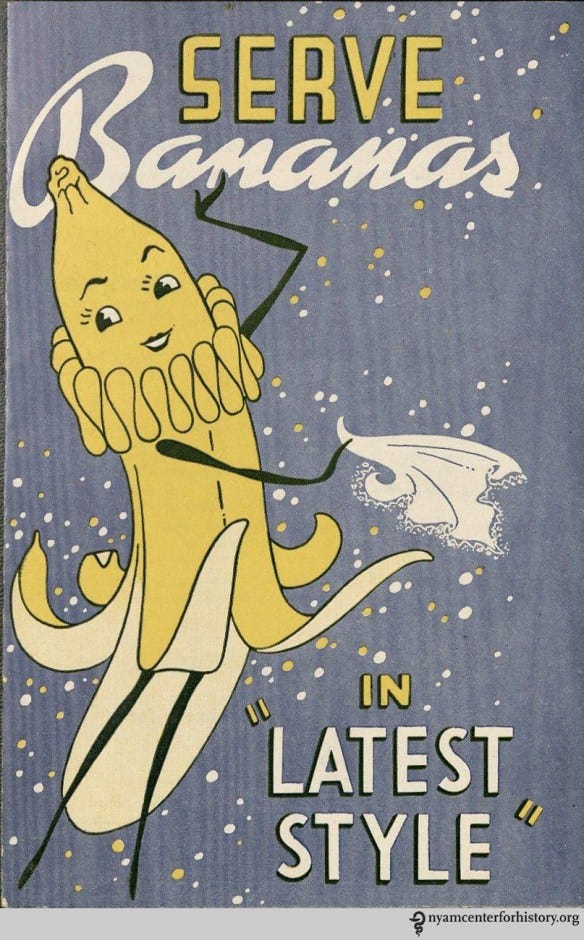 Cover of “Serve Bananas in ‘Latest Style,’” 1940.