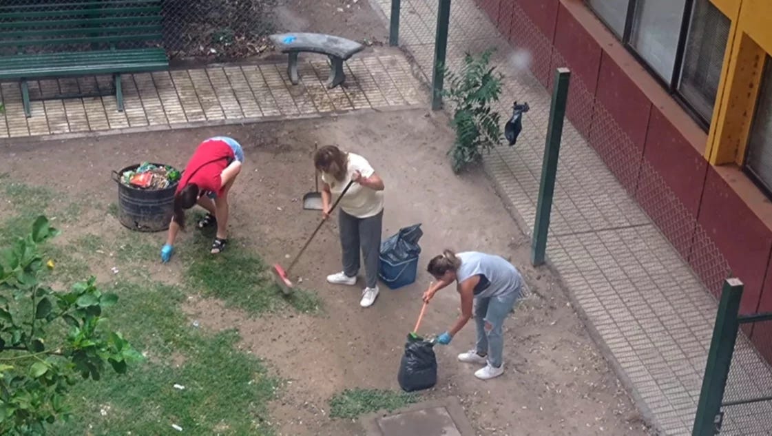 Esperanza y solidaridad: él lucha en terapia, su familia restaura el hospital