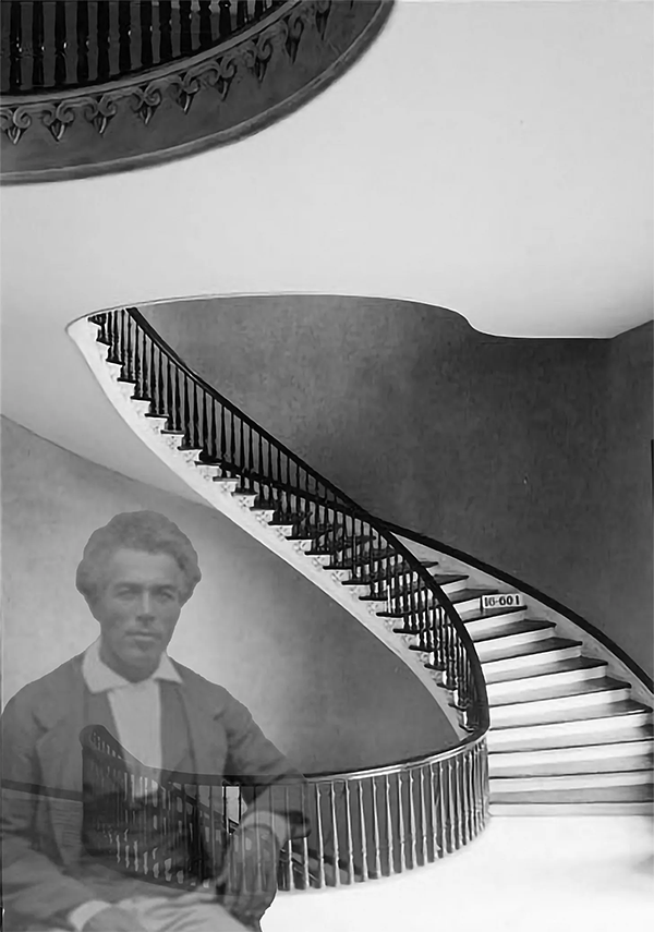 Horace King and his amazing stairs at the Alabama state capitol building Horace King and his amazing stairs at the Alabama state capitol building