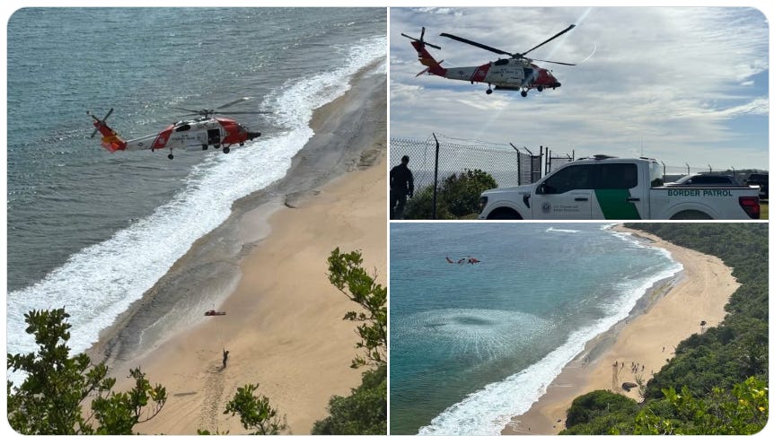 Five illegal aliens required emergency medical treatment. One in serious condition was airlifted to the hospital. (US Coast Guard photos) Five illegal aliens required emergency medical treatment. One in serious condition was airlifted to the hospital. (US Coast Guard photos)