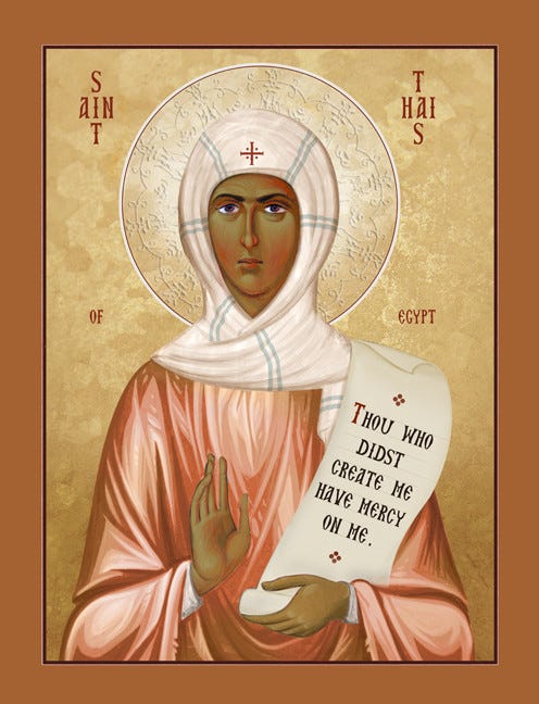 Icon St. Thais of Egypt - 1TH33 Icon St. Thais of Egypt - 1TH33
