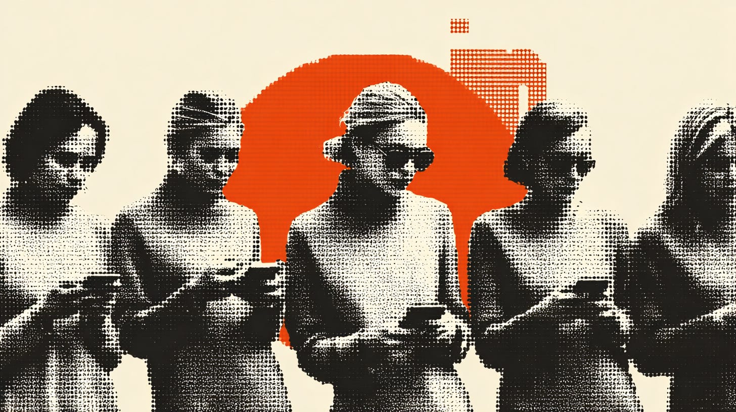 Women on phones