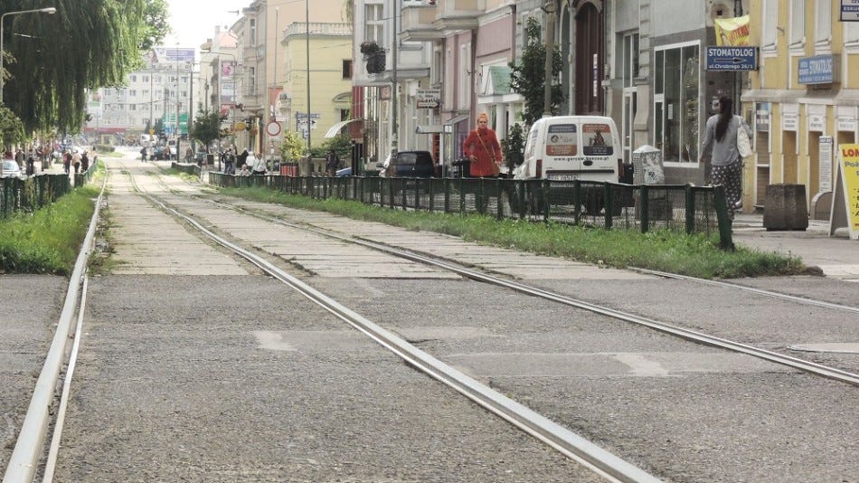 Una de las calles centrales de Gorzów