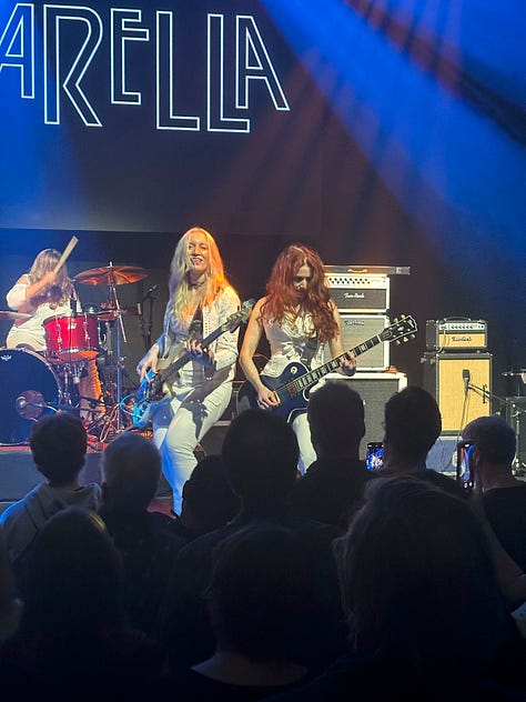 images captured from a Zepparella live show on January 18, 2025