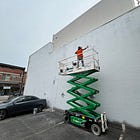 Work starts on Amelia Earhart mural in downtown Lafayette