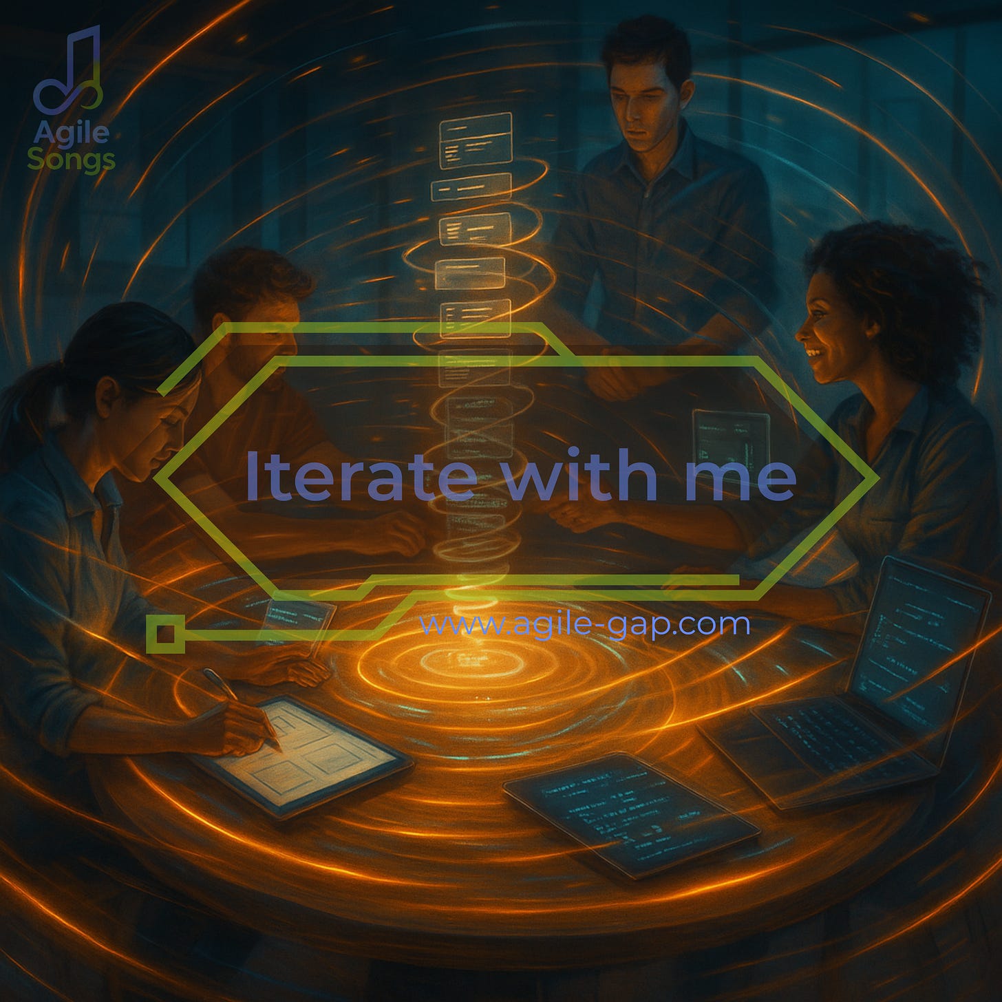 the Iterate with me song cover from Agile Songs and Agile Gap website for teaching agile manifesto via a song the Iterate with me song cover from Agile Songs and Agile Gap website for teaching agile manifesto via a song