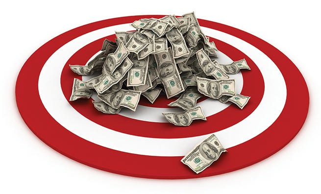 Business finance target money concept - Strategic Finance