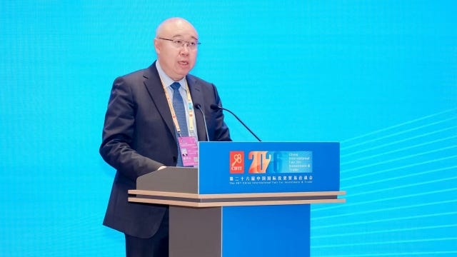 欧盟中国商会会长、中国银行(欧洲)有限公司董事长刘坚东(来源:投洽会) 欧盟中国商会会长、中国银行(欧洲)有限公司董事长刘坚东(来源:投洽会)