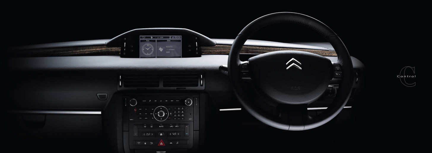 Citroën C6 2006 brochure dashboard Citroën C6 2006 brochure dashboard