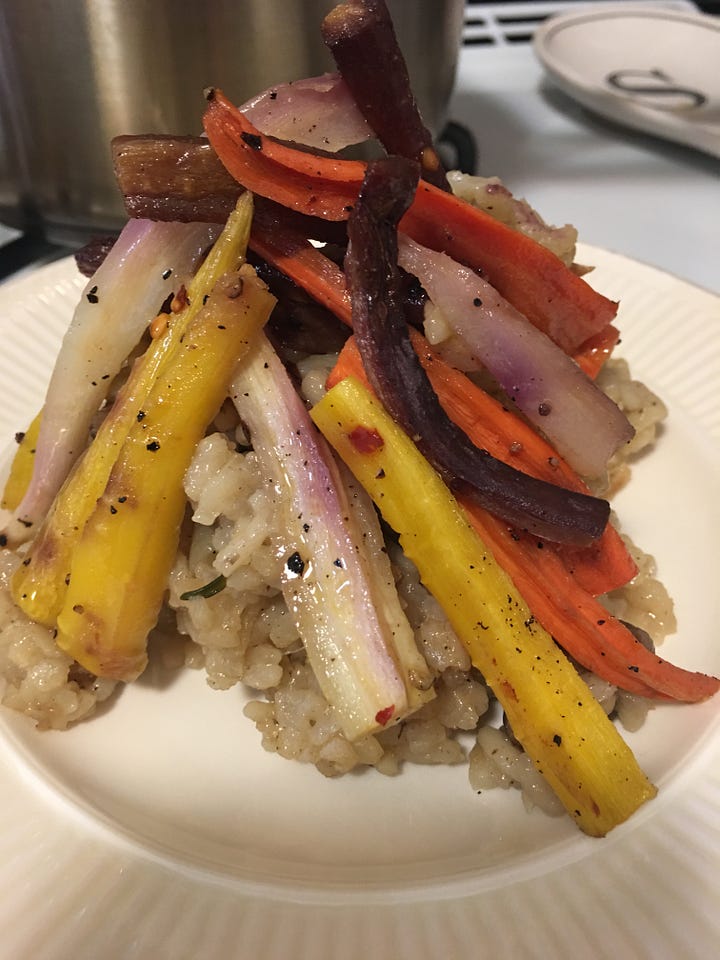 Plates of home cooked meals