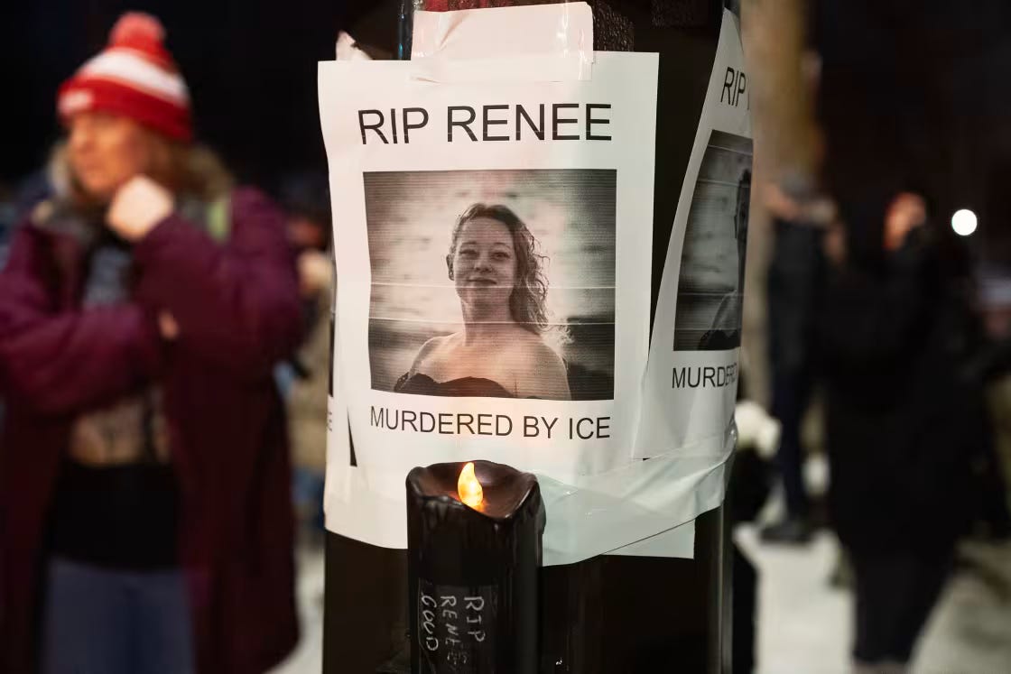 Renee Nicole Good - murdered by ICE - is this what wakes white liberals up to the real threat of fascism?