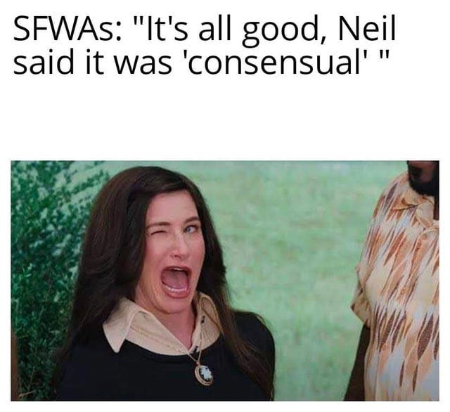 r/neilgaimanmemes - Wink wink, nudge nudge 