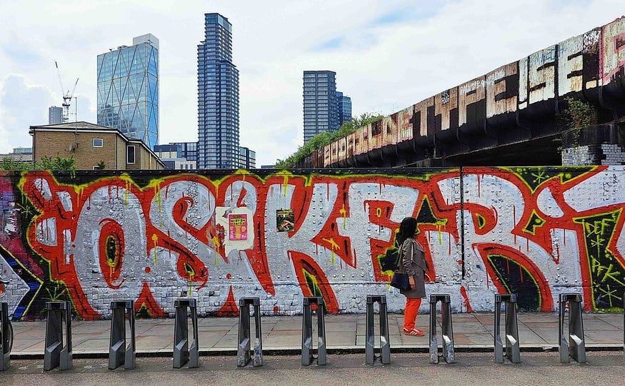 Graffiti in Brick Lane East London