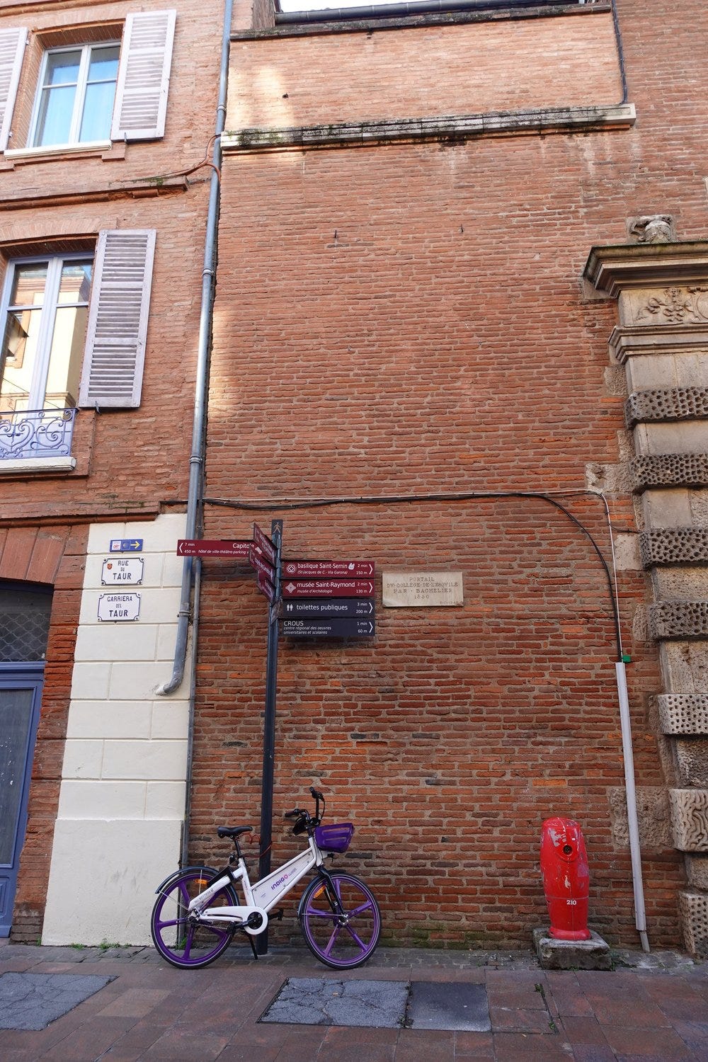 Exposed brick at the Pink City, Toulouse, France Exposed brick at the Pink City, Toulouse, France