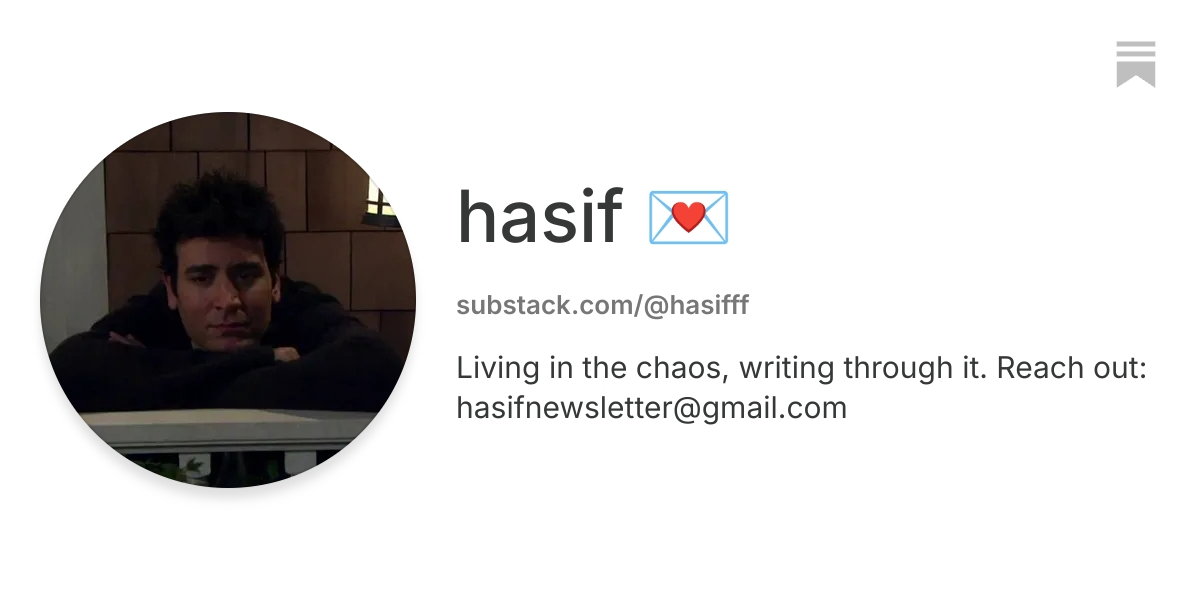 hasif 💌 | Substack