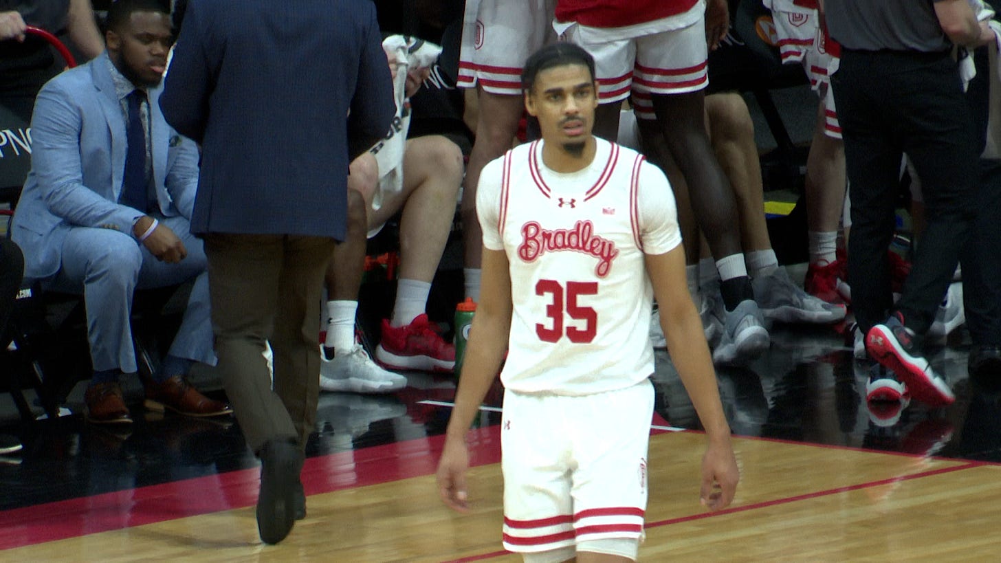 Darius Hannah's key to success at Bradley: Durability and 'not being afraid to fail' Darius Hannah's key to success at Bradley: Durability and 'not being afraid to fail'