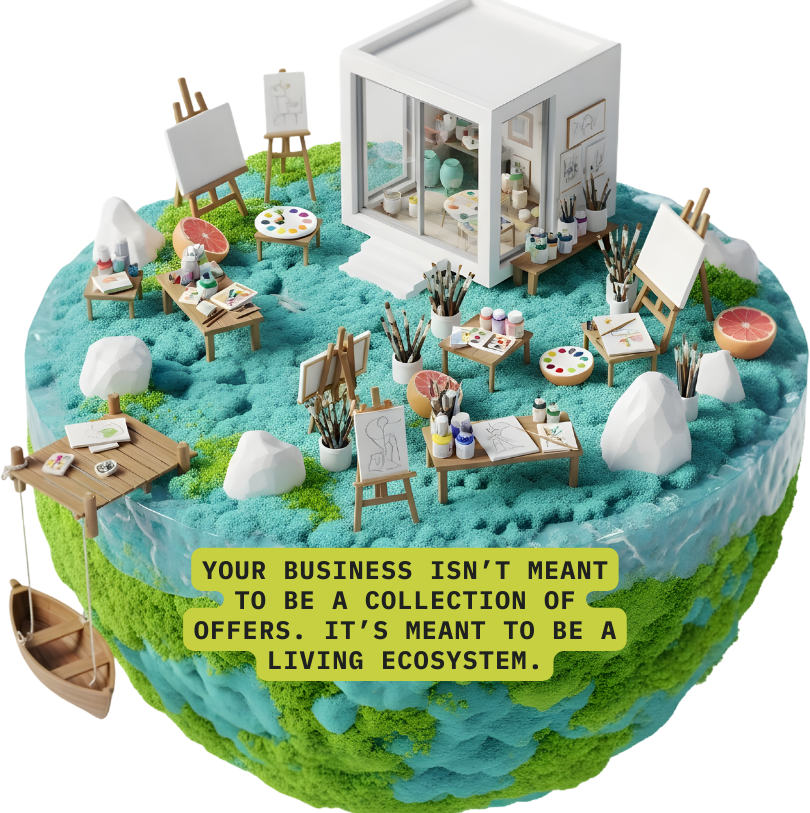 Illustration of a artist gallery world Illustration of a artist gallery world