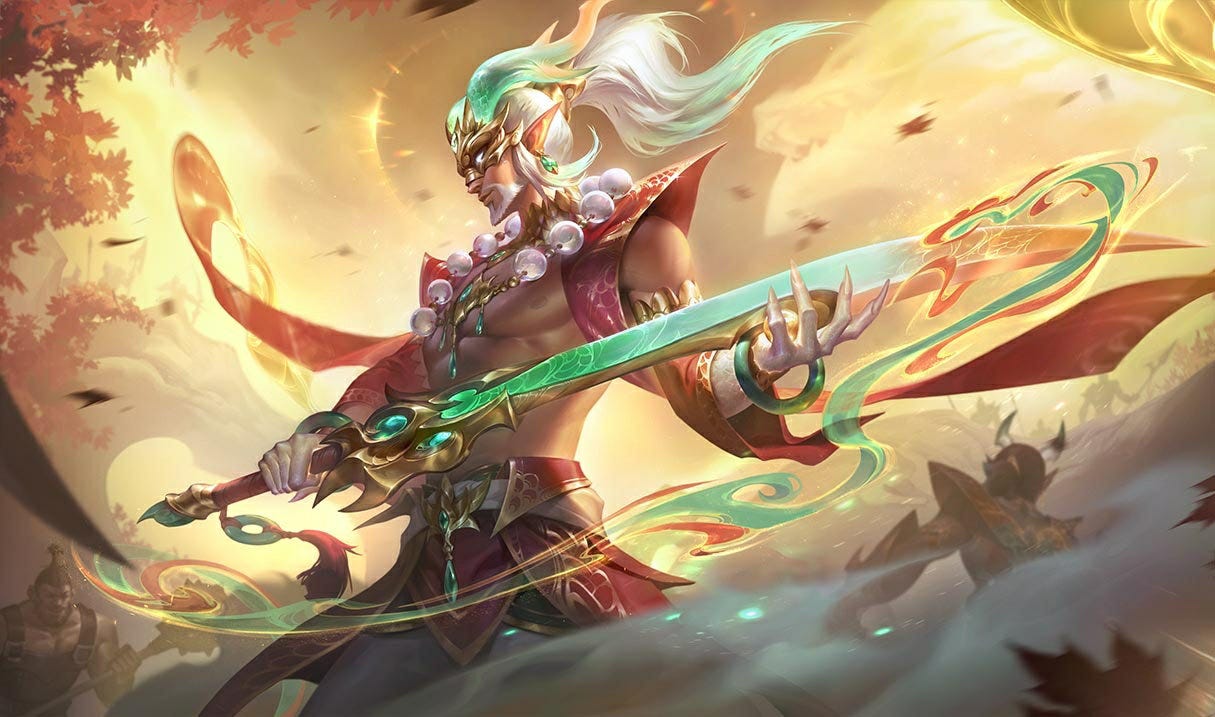 Heavenscale Master Yi Skin - League of Legends | Turbosmurfs Heavenscale Master Yi Skin - League of Legends | Turbosmurfs