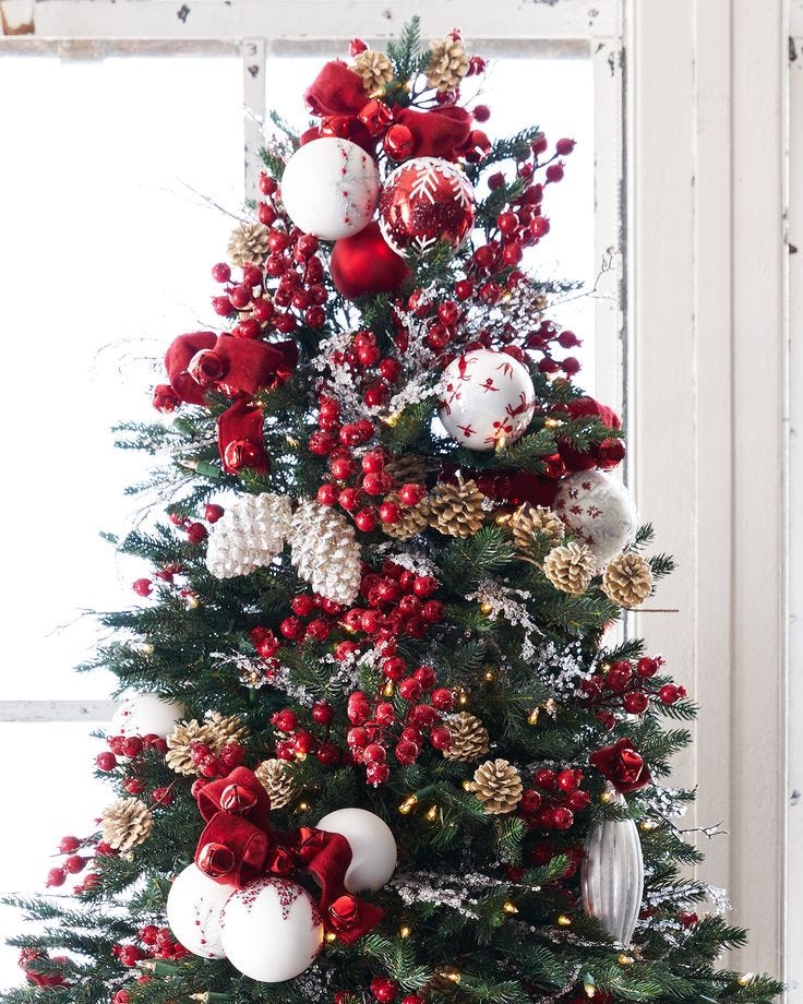 Nordic Frost Christmas Ornament Set | Balsam Hill | Frosted christmas tree,  Red christmas decor, Beautiful christmas decorations