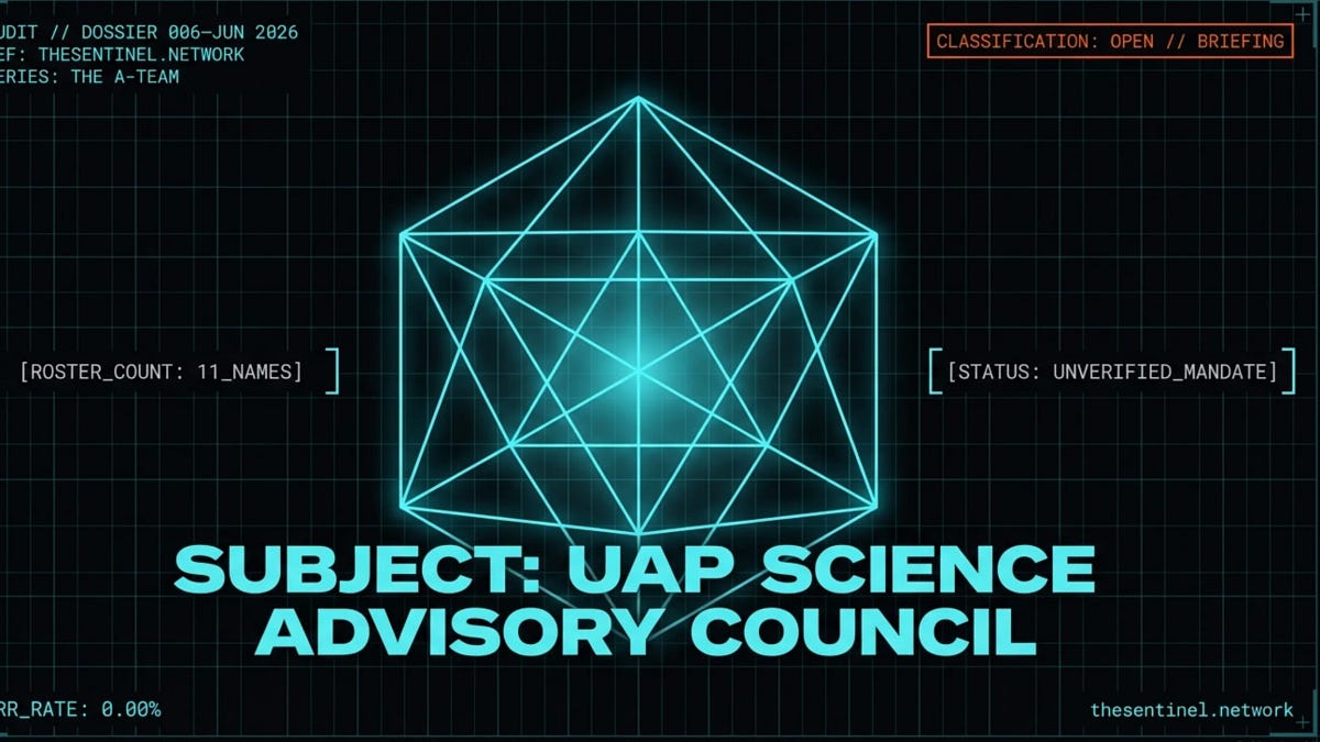 Avi Loeb Named a UAP Council. No Agency Confirmed It.