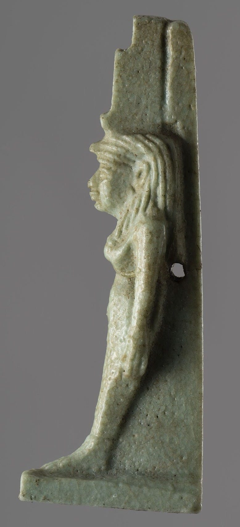Green faience amulet, Museo Egizio, Turin Green faience amulet, Museo Egizio, Turin
