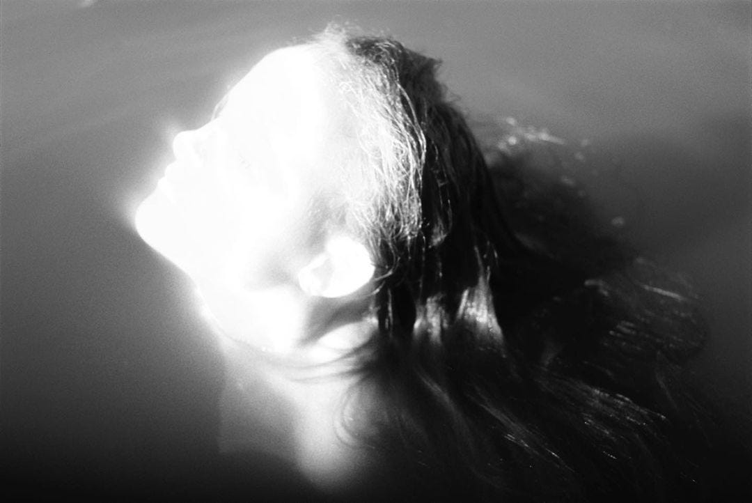 An Instagram  post added by carelueum on May 10, 2024. The author is @pennyroyal_teeaa. May present: monochrome, cloud, atmosphere, eyelash, flash photography.