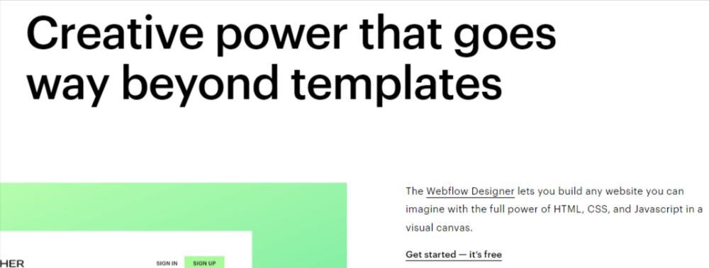 Website builder webflow