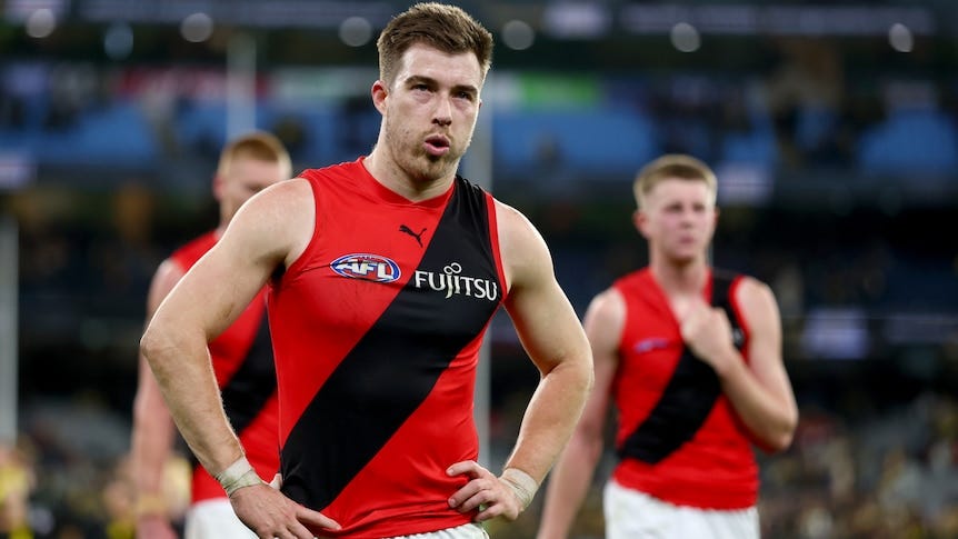 Zach Merrett gives up Bombers AFL captaincy after failed Hawks trade - ABC News Zach Merrett gives up Bombers AFL captaincy after failed Hawks trade - ABC News