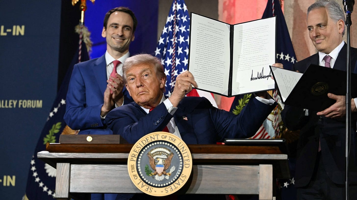 Trump's 'AI Action Plan' Looks to Boost Data Center Buildouts, Ban 'Woke' AI  | PCMag Trump's 'AI Action Plan' Looks to Boost Data Center Buildouts, Ban 'Woke' AI  | PCMag