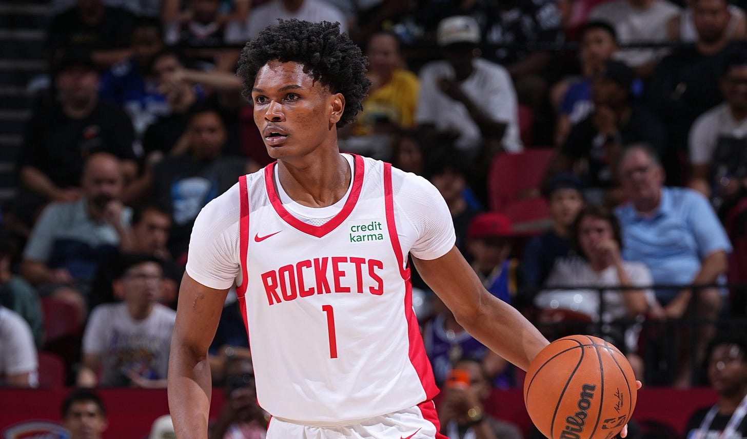 No. 4 overall pick Amen Thompson gets his first Summer League bucket |  NBA.com