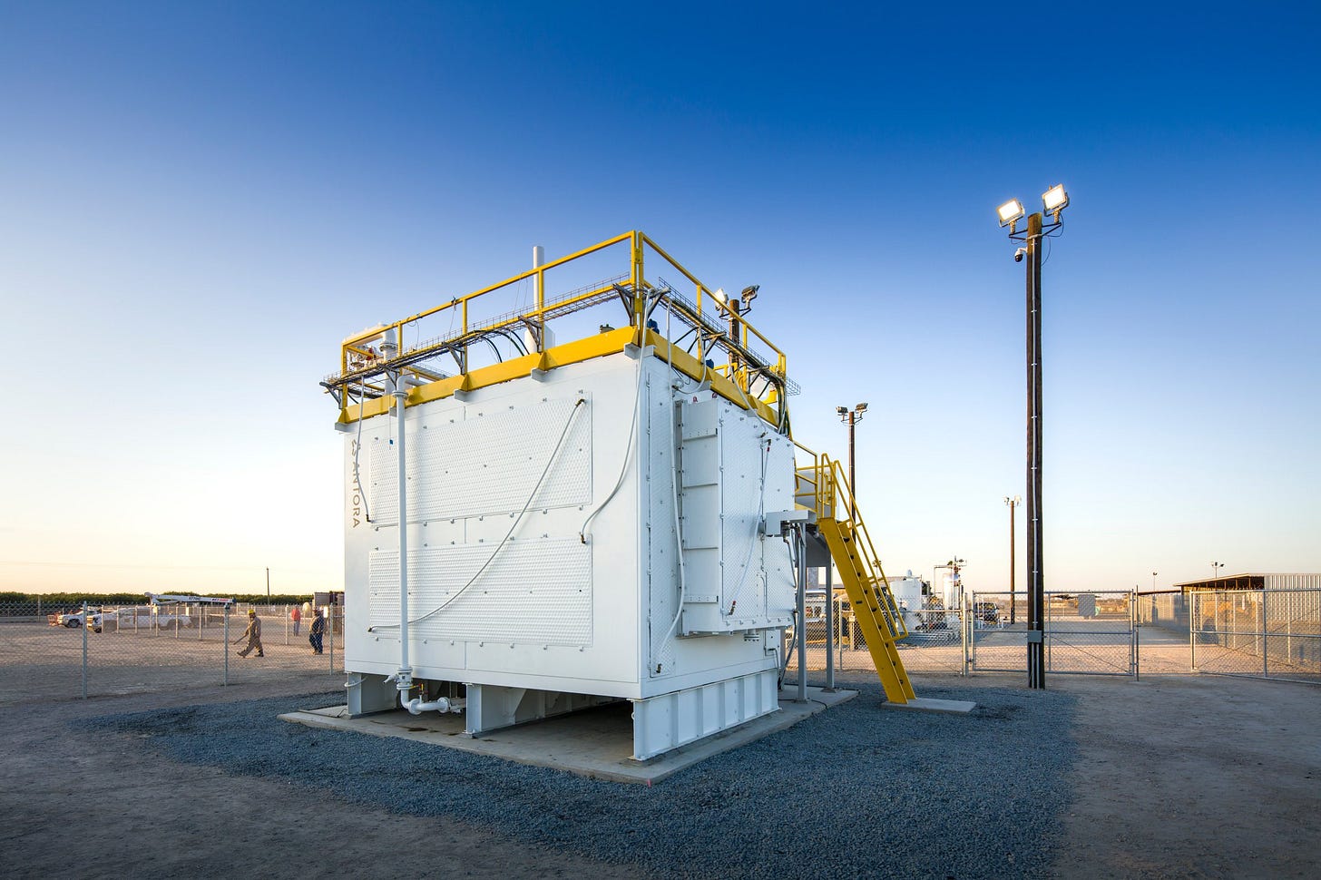 Antora Energy's pilot thermal battery in Fresno, Calif.