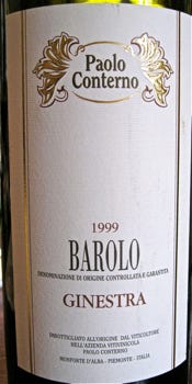 Awine - 1999 Paola Conterno Barolo Ginestra Awine - 1999 Paola Conterno Barolo Ginestra